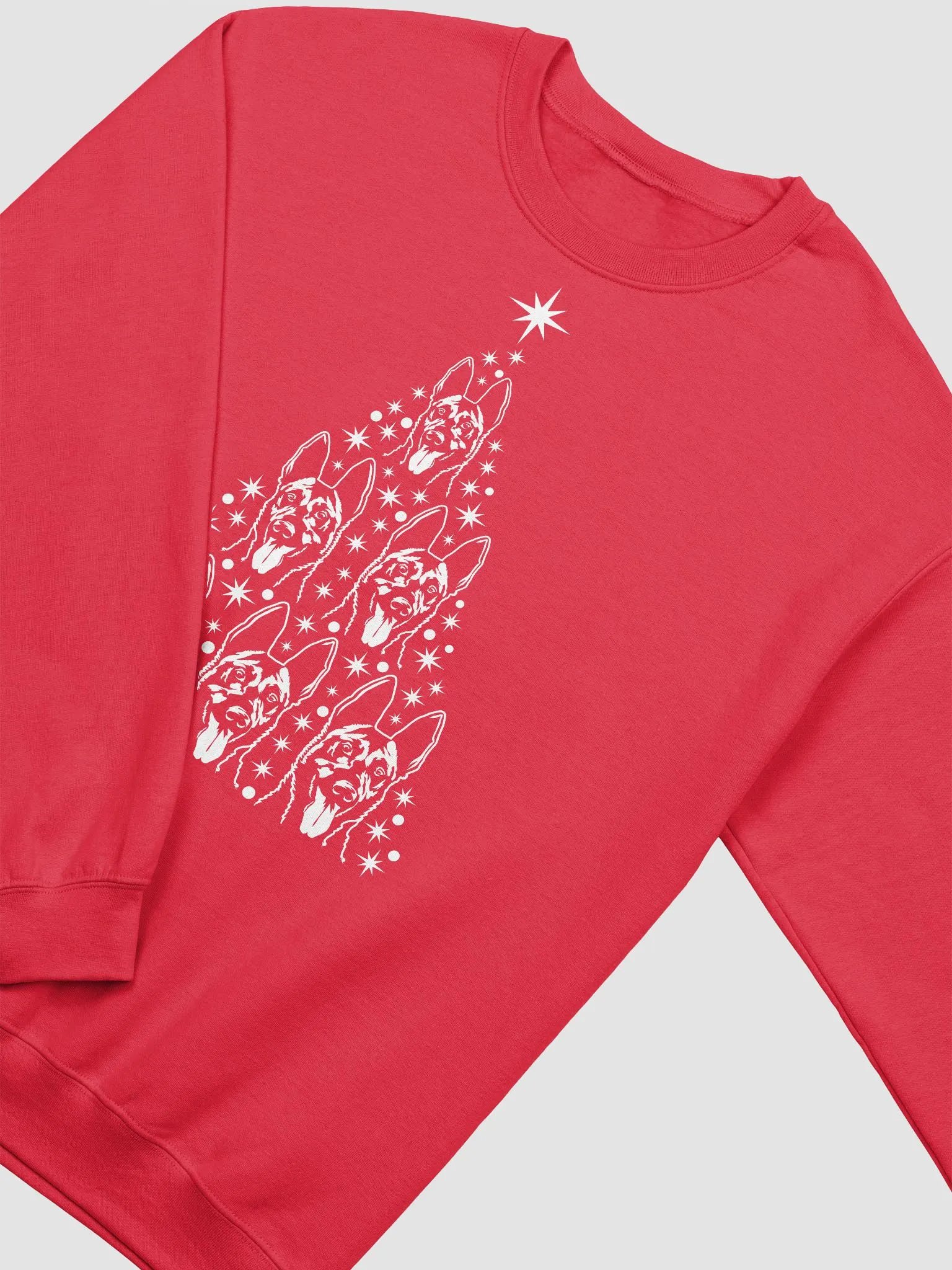 Belgian Malinois Christmas Tree Sweatshirt Design for Belgian Malinois Paw-rents product image (24)