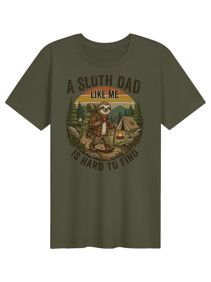 A Sloth Dad Like Me Camping Tee product image (1)