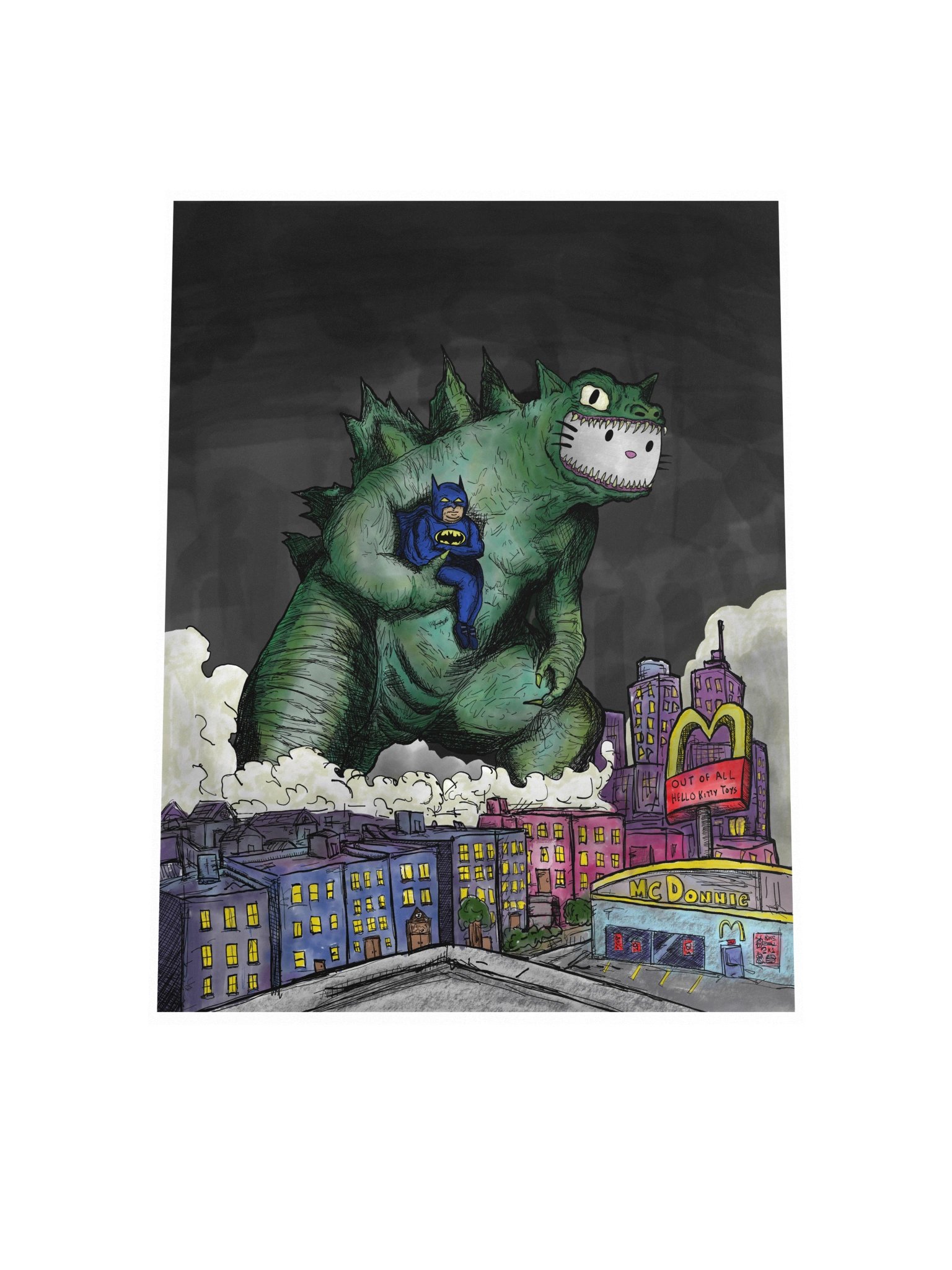 Hello Godzilla Kitty! Poster product image (8)