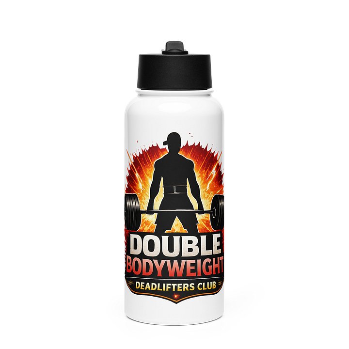 Double Bodyweight Deadlift Male Water Bottle product image (1)
