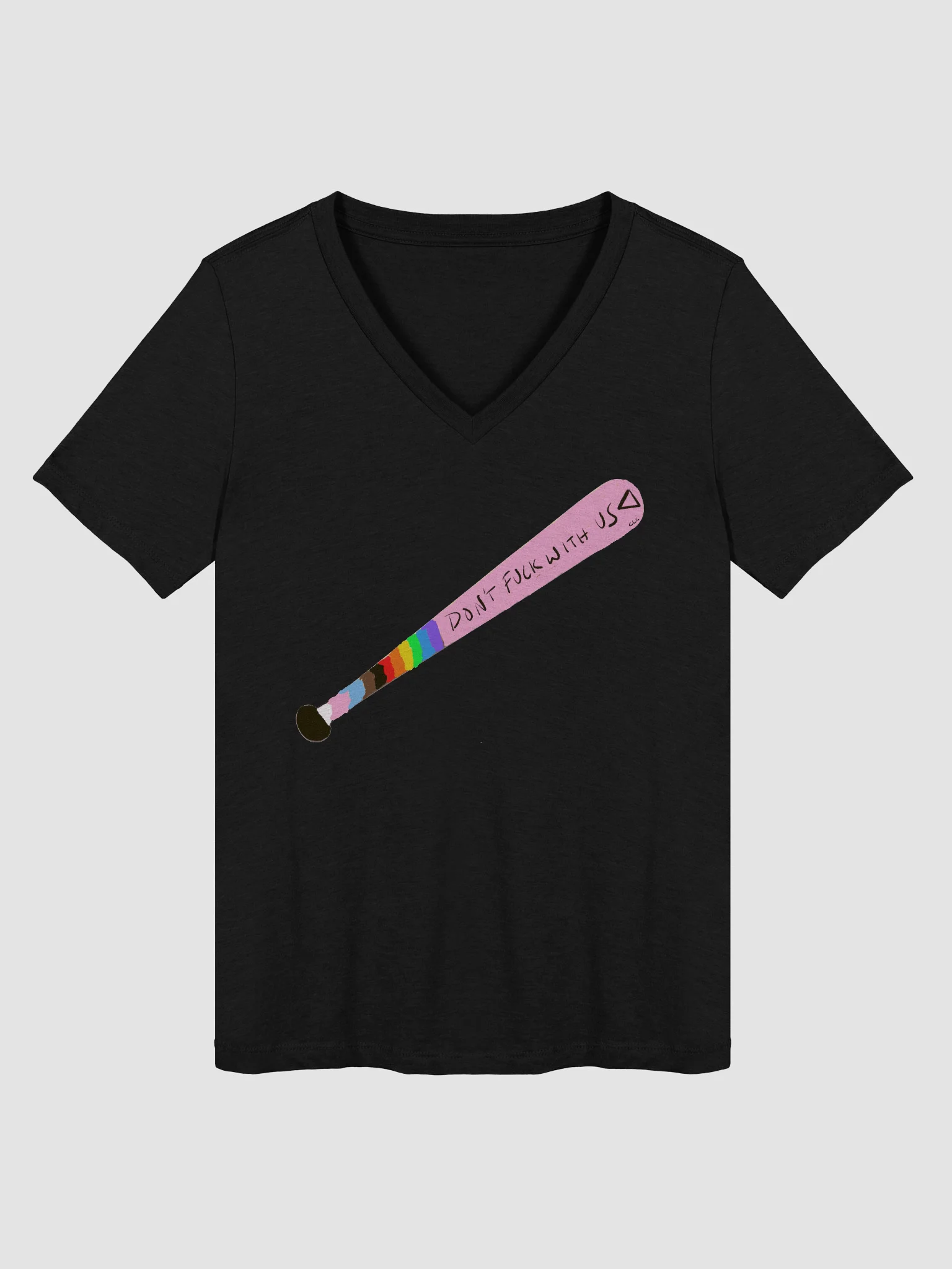 Don't F*ck With Us Relaxed V-Neck Tee product image (1)