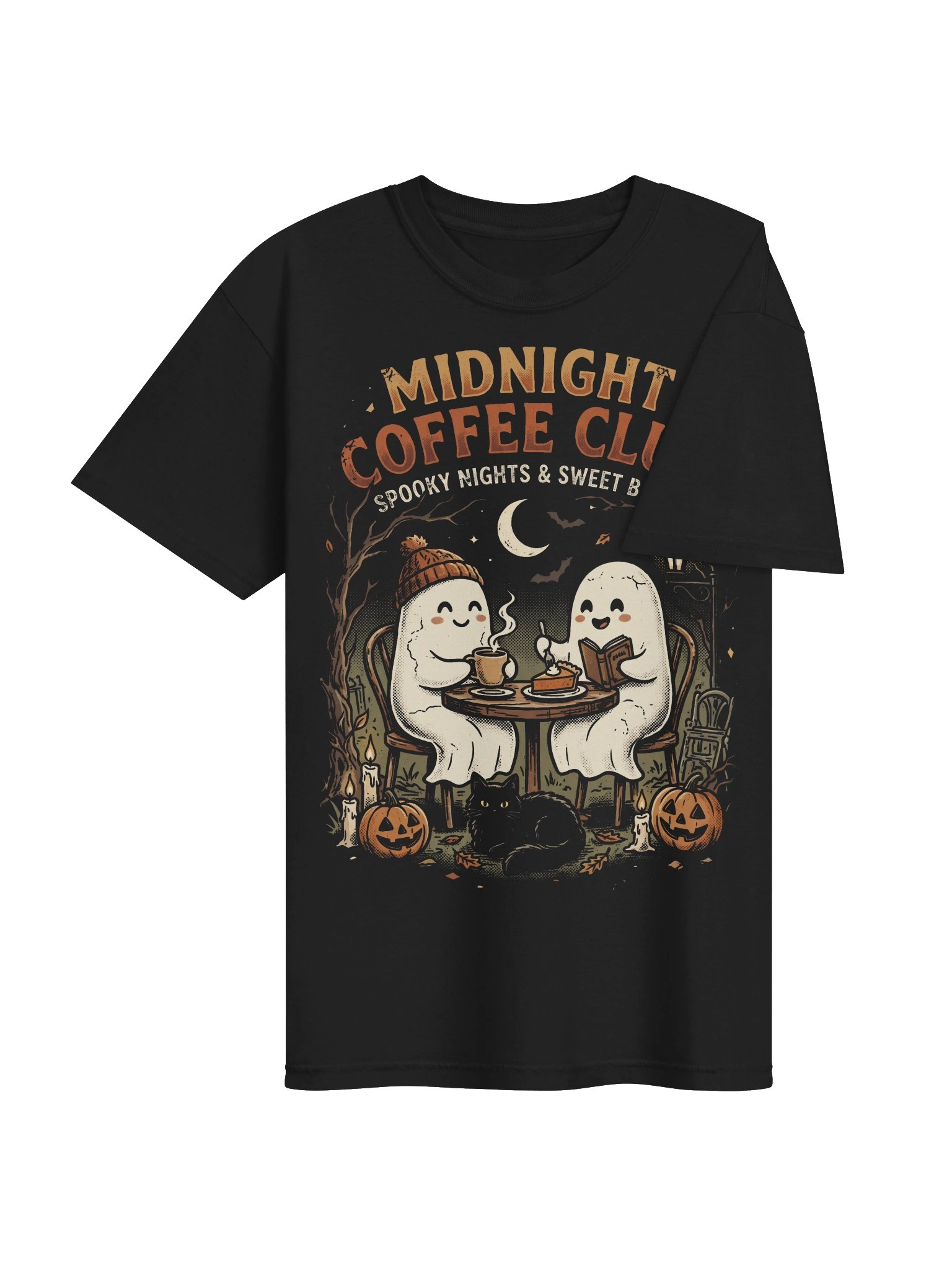 Midnight Coffee Club – Spooky Coffee Ghosts T-Shirt product image (42)