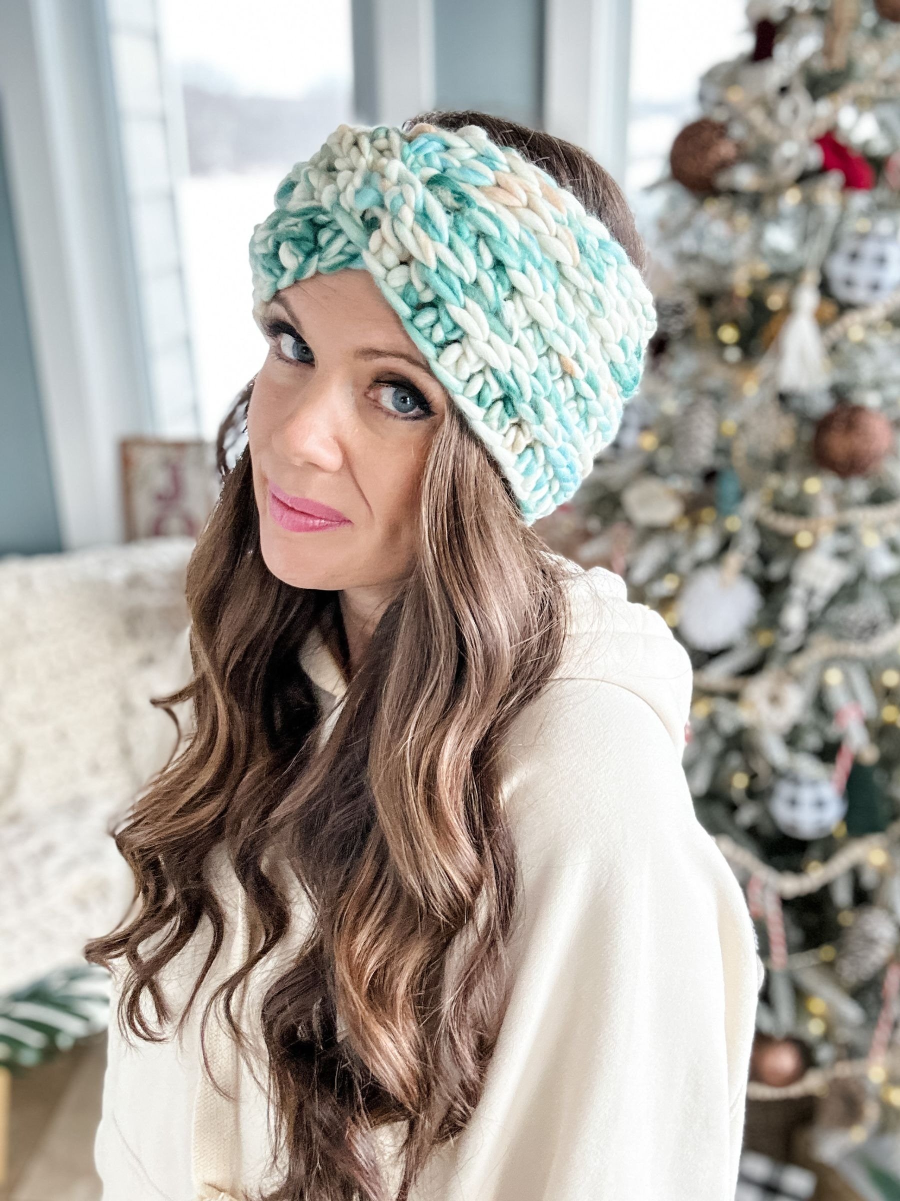 Chunky Ribbed Headband Crochet Pattern product image (4)