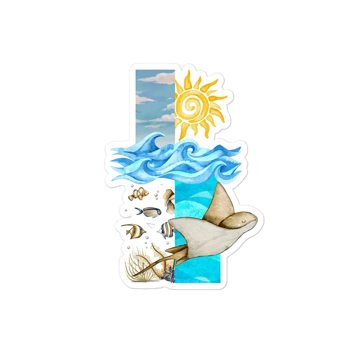 Ocean Dream Collage Kiss Cut Sticker product image (2)