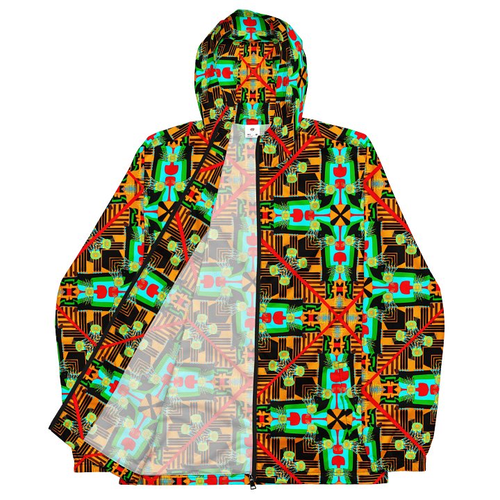 Geometric All-Over Print Recycled Unisex Zip Hoodie product image (2)