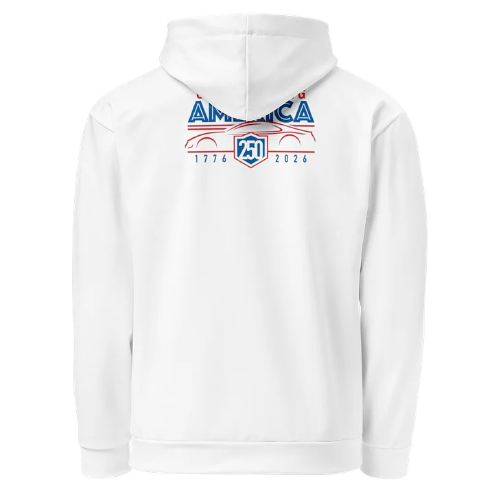 Patriotic 250th Anniversary Race Car Unisex Hoodie product image (2)