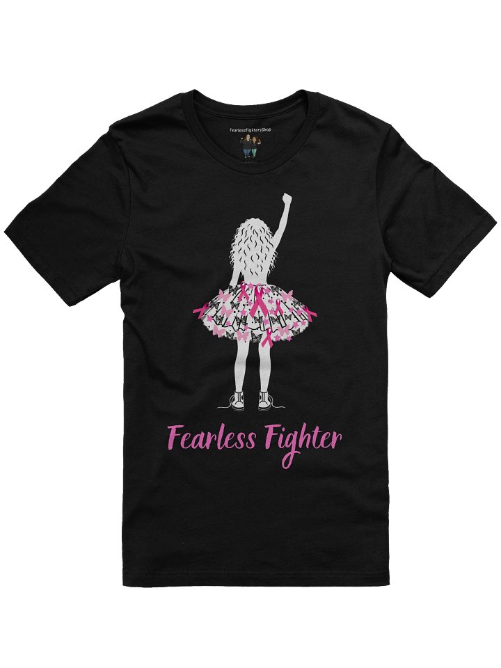 Breast Cancer - Fearless Fighter Unisex T-Shirt [black] product image (1)