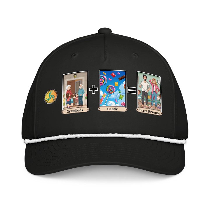 Grandkids + Candy = Sweet Revenge (Both) Richardson Five-Panel Classic Rope Cap product image (1)