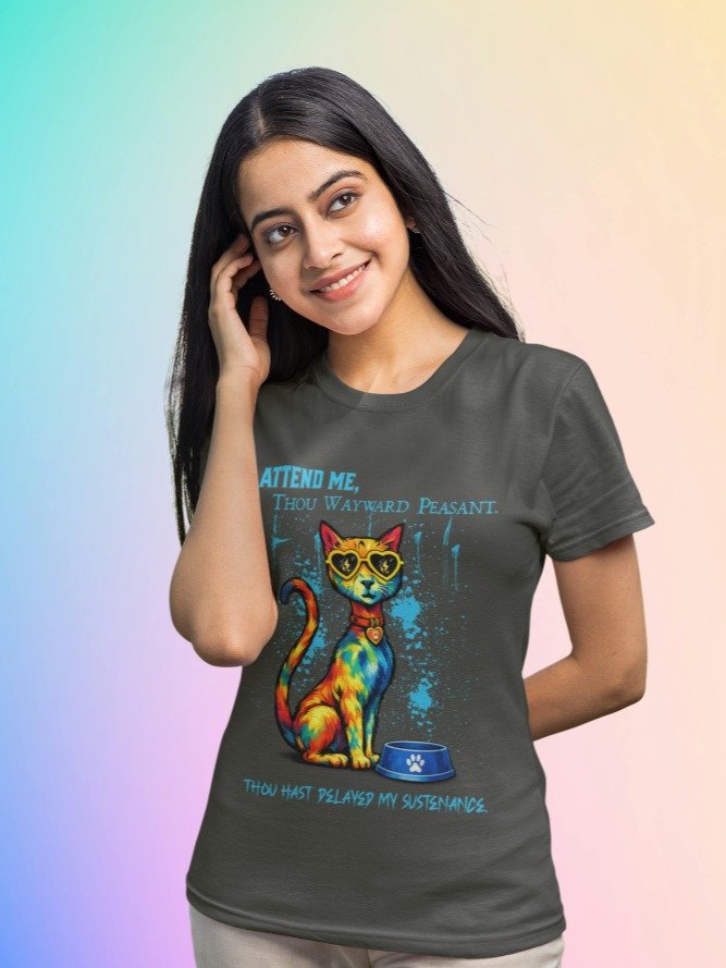 Attend Me Thou Wayward Peasant Cat Shirt product image (2)