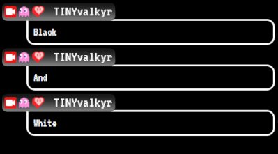 Custom Twitch Chat: Black & White product image (1)