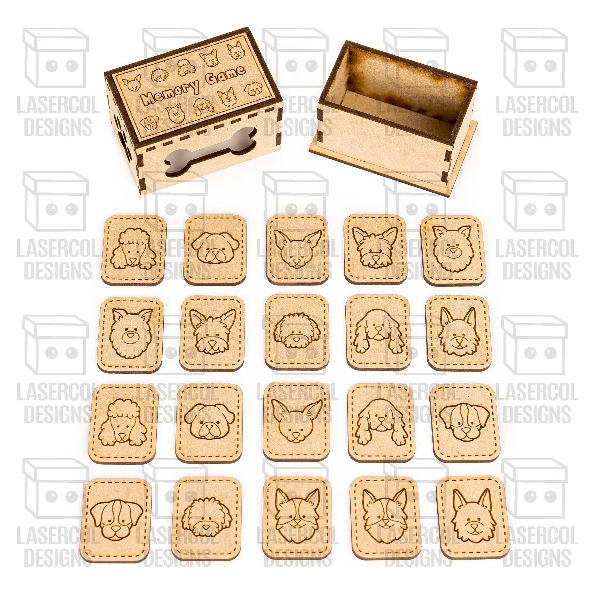 Memory Game (Dogs) Version - Laser Cut Files product image (2)