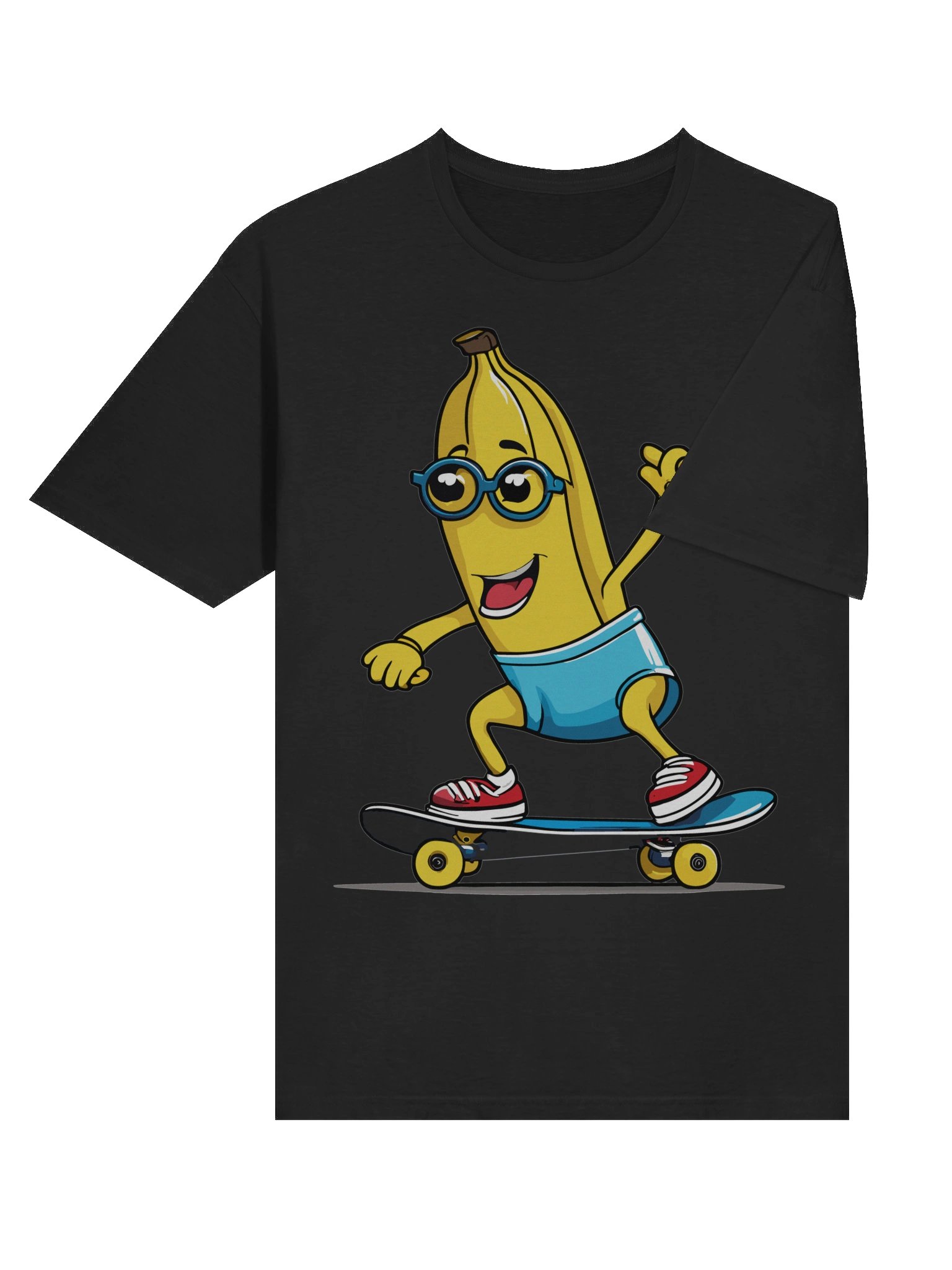 Cool Banana on Skateboard Cartoon Tee product image (6)