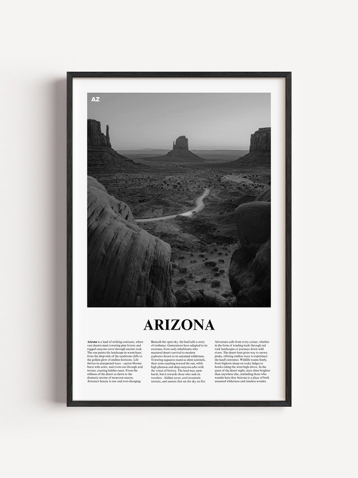 Arizona 02 Newspaper Poster | Framed product image (7)