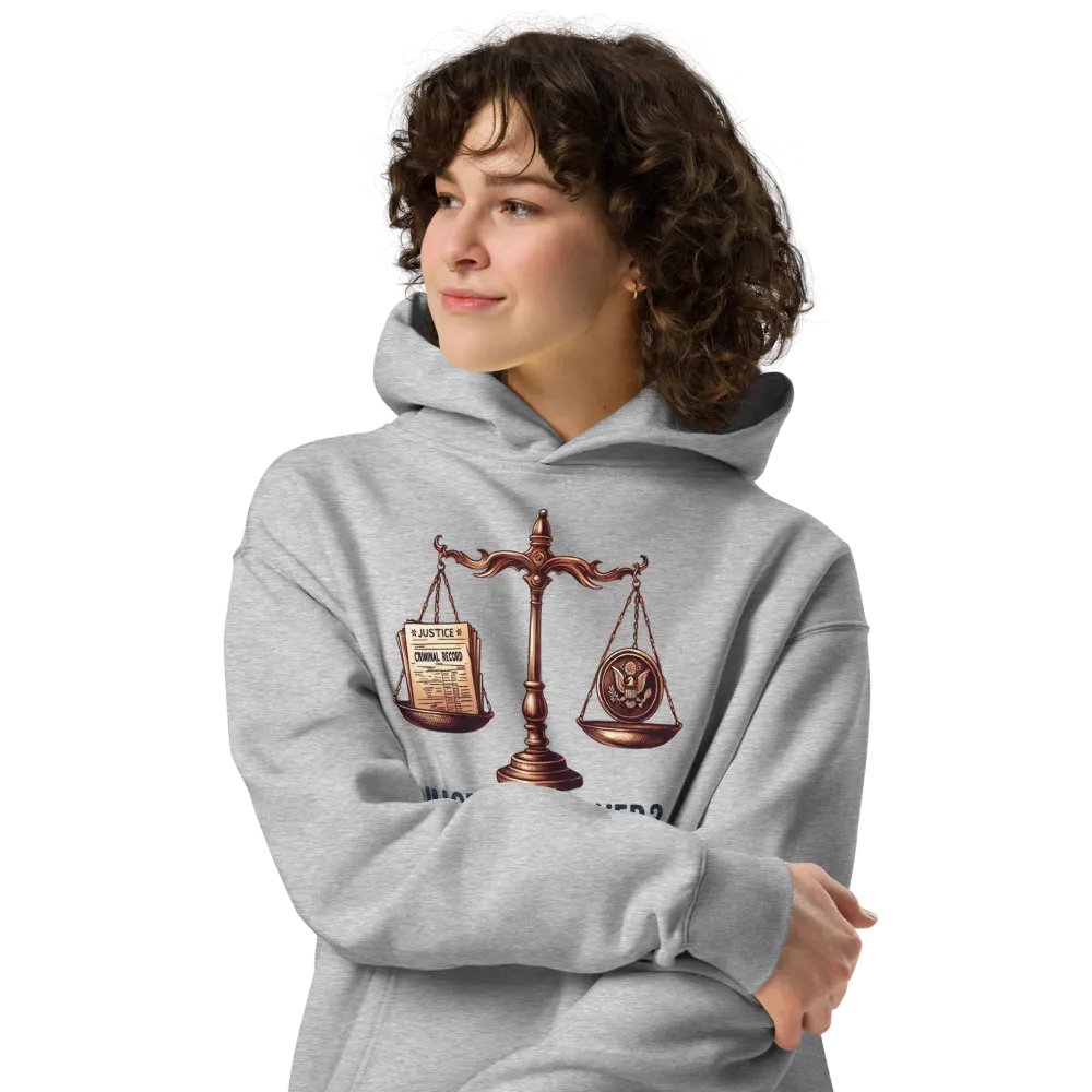 Justice Served? Unisex Oversized Hoodie product image (3)