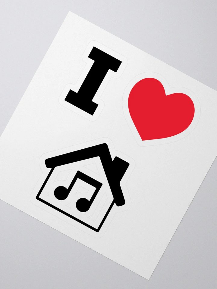 I Love House Music Vinyl Sticker Pack product image (2)