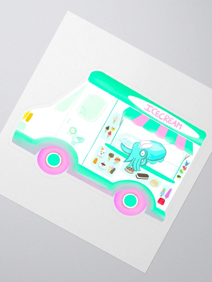 Icecream Truck Cuttlefish Stickers product image (2)