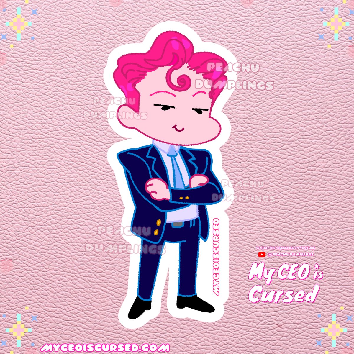 Cursed CEO - Glossy Sticker 💗 product image (1)
