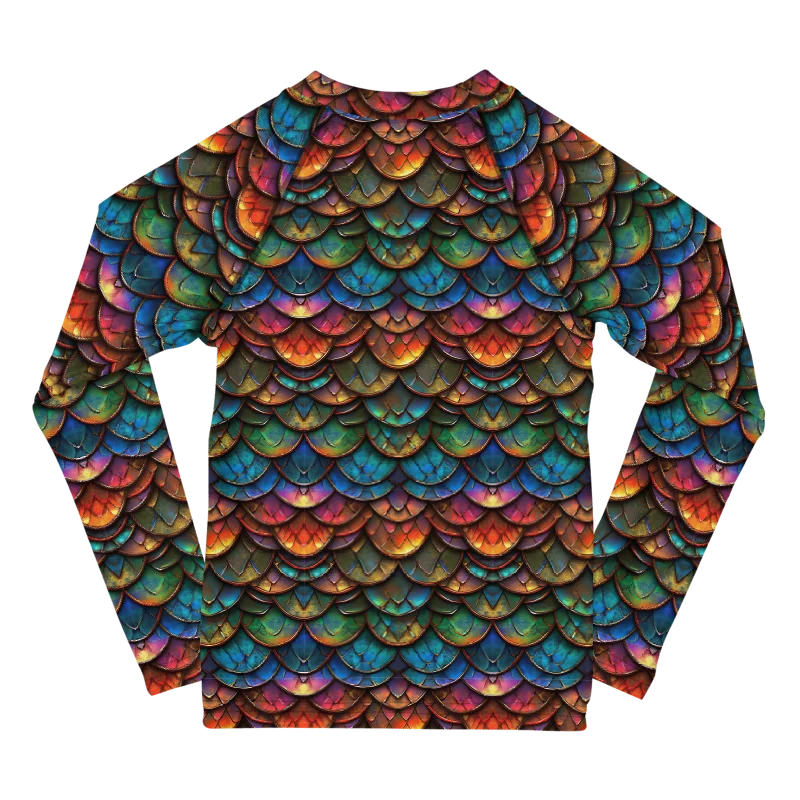 Wild Dragon Scale Kids Rash Guard #3 product image (2)