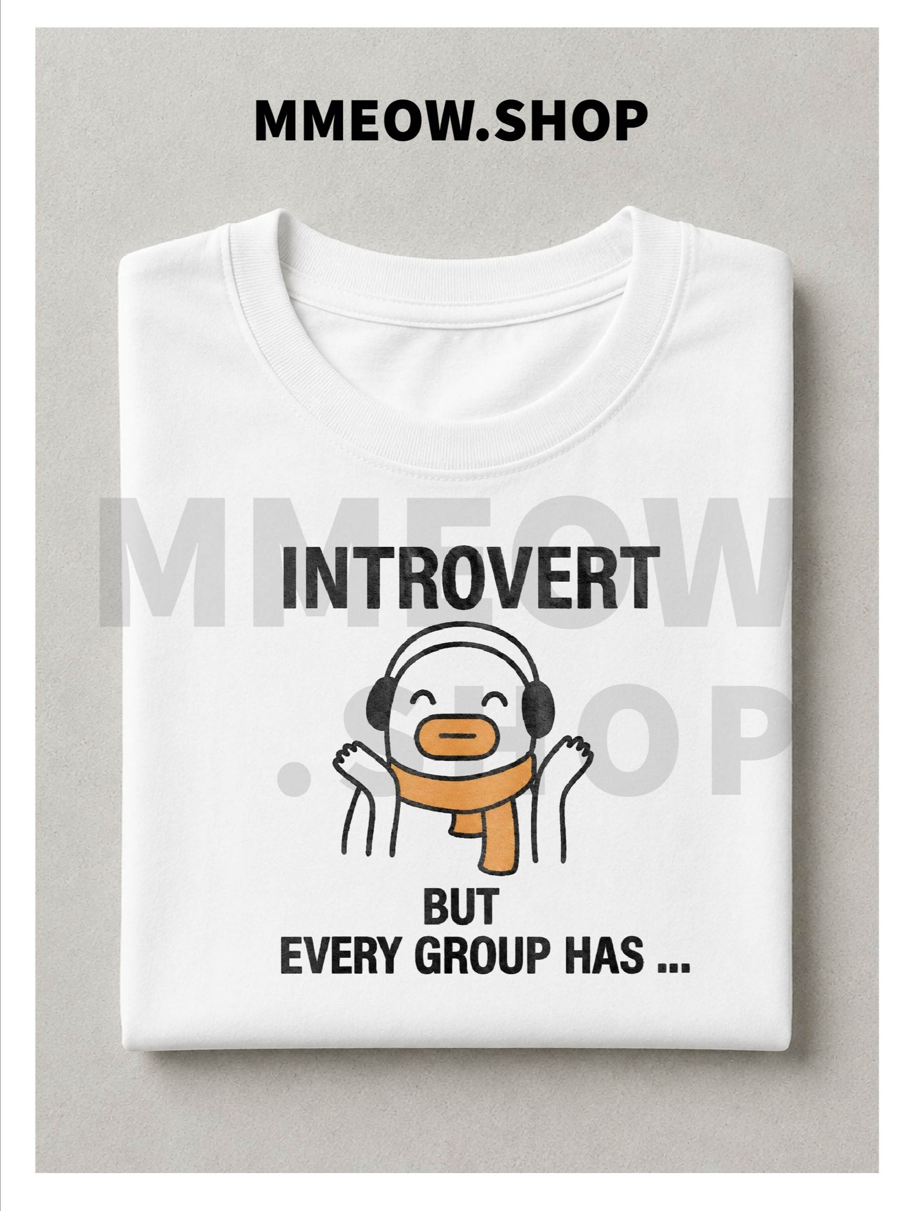 Introvert T - SHIRT PRINTED product image (1)