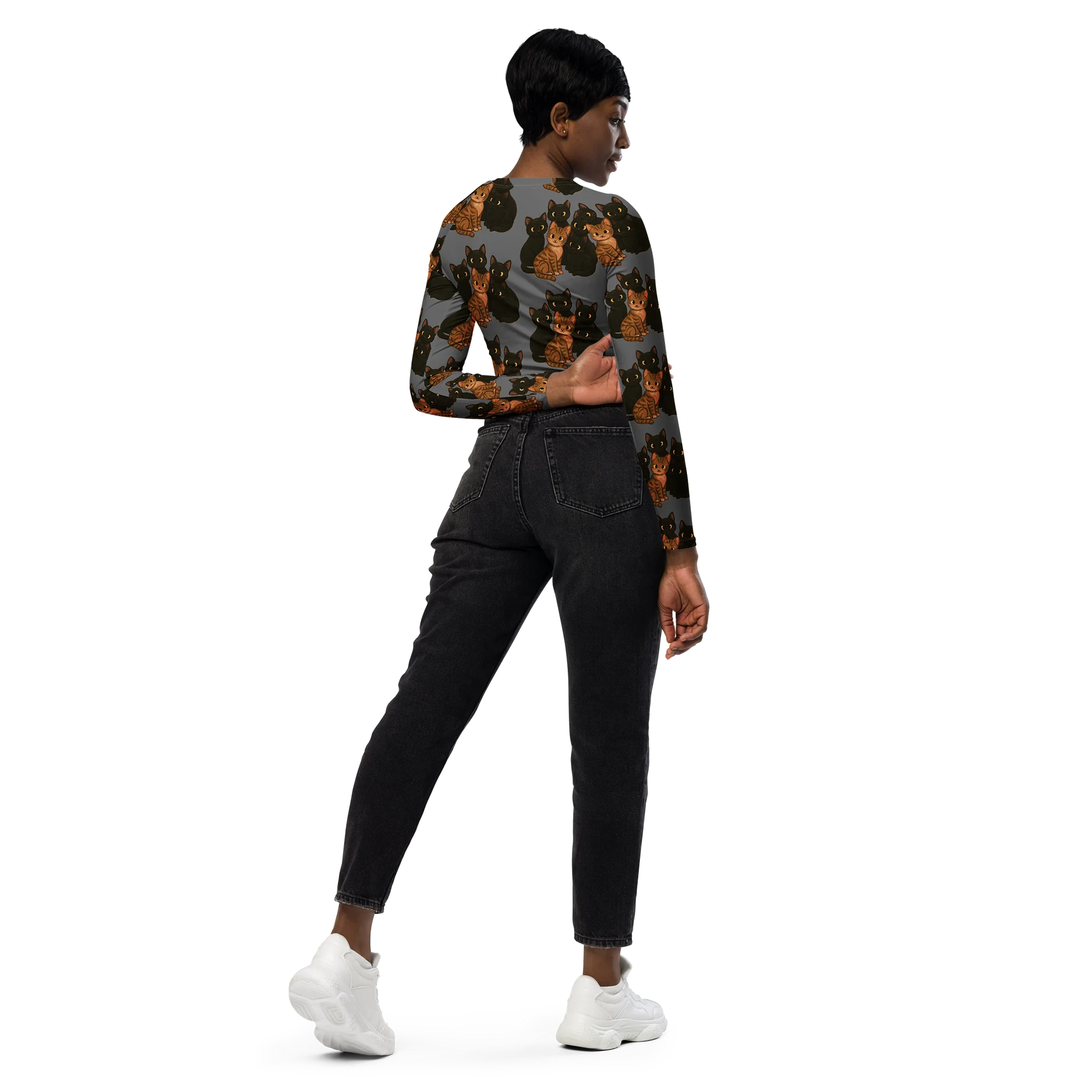 Cat brigade All-Over Print Crop Top product image (6)