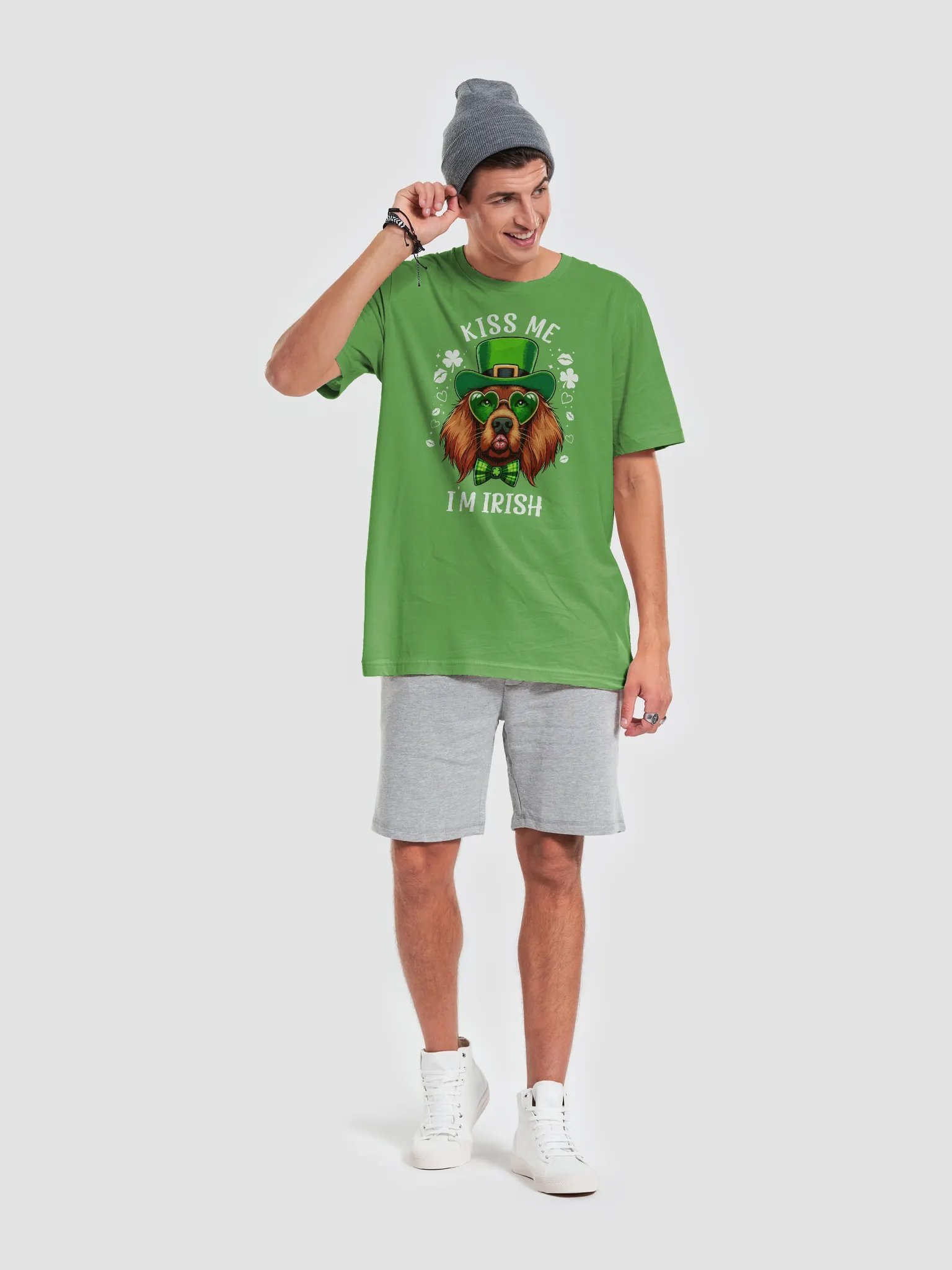 Irish Setter Kiss Me I'm Irish St. Patrick's Day T-Shirt product image (6)