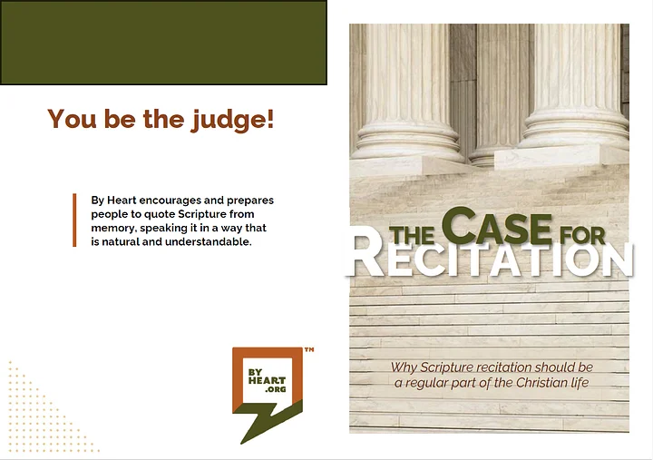The Case for Recitation promo booklet - English product image (2)