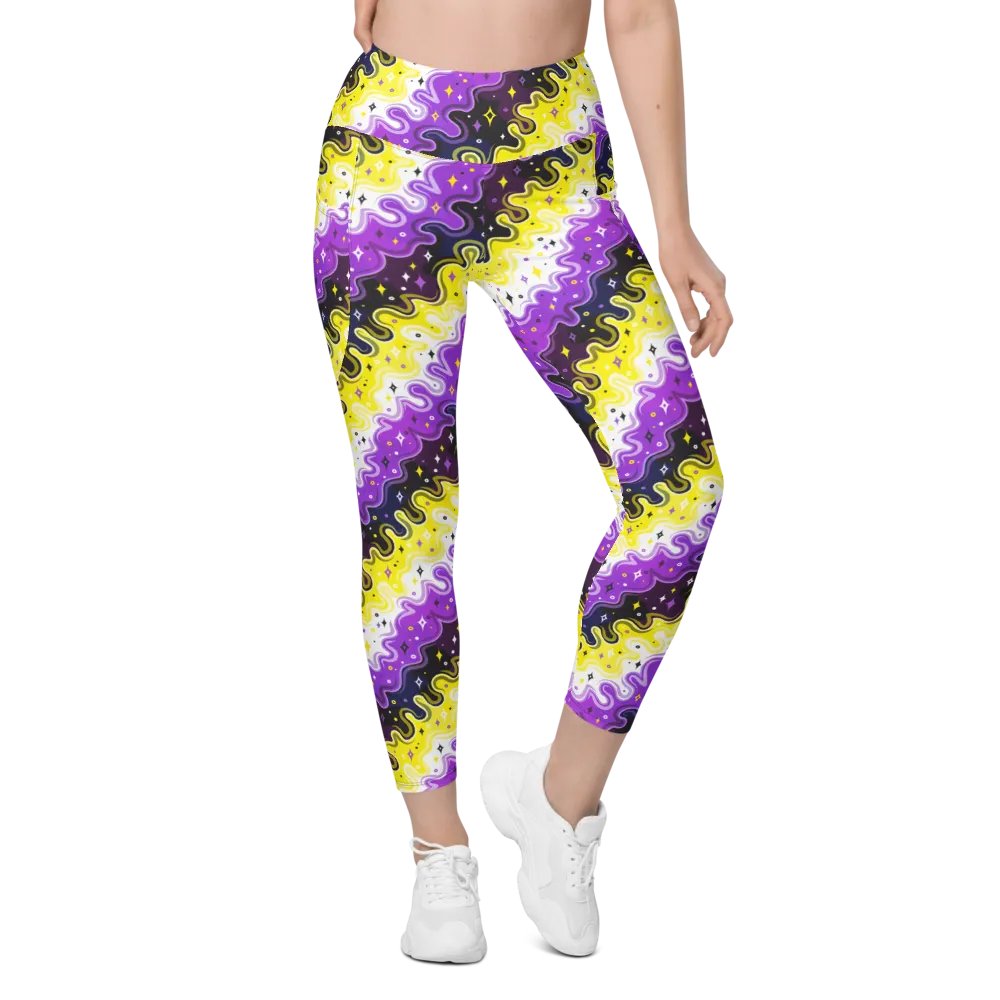 Non-Binary Pattern Pocket Leggings product image (2)