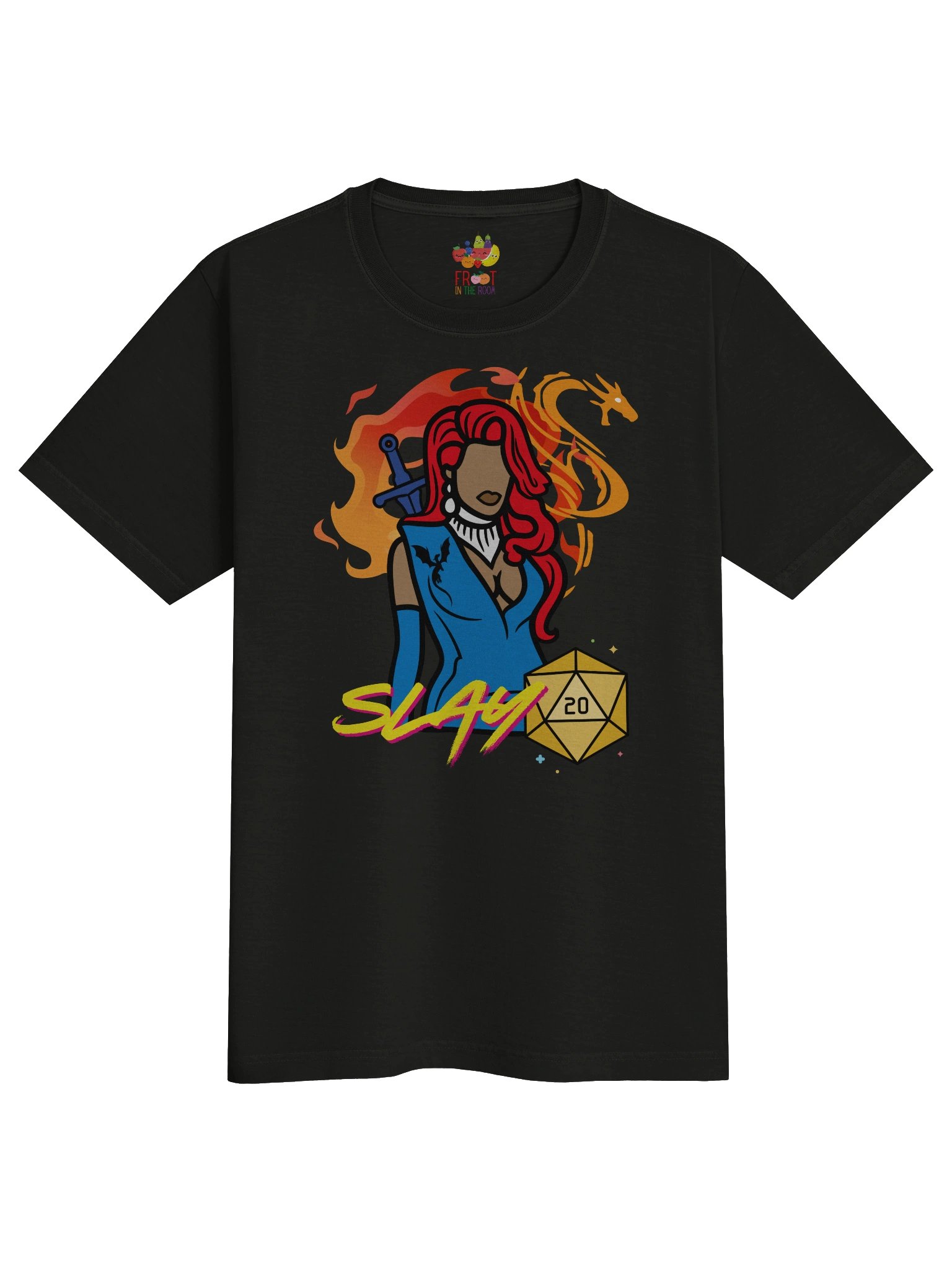 Slay Queen d20 Tee (Heavyweight Comfort-fit) product image (3)