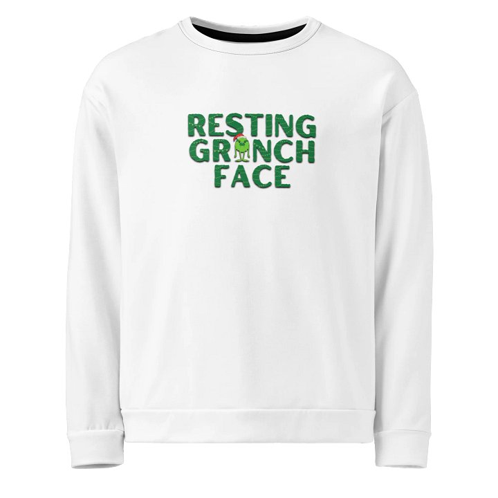 Resting Grinch Face Sweatshirt product image (1)