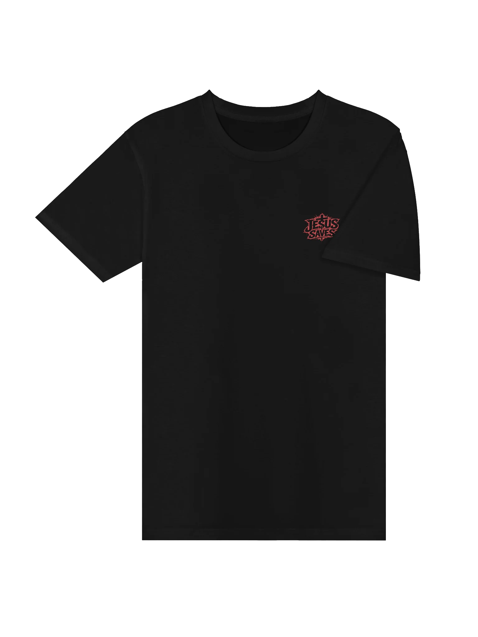 Jesus Saves T-shirt (red text - back) product image (17)