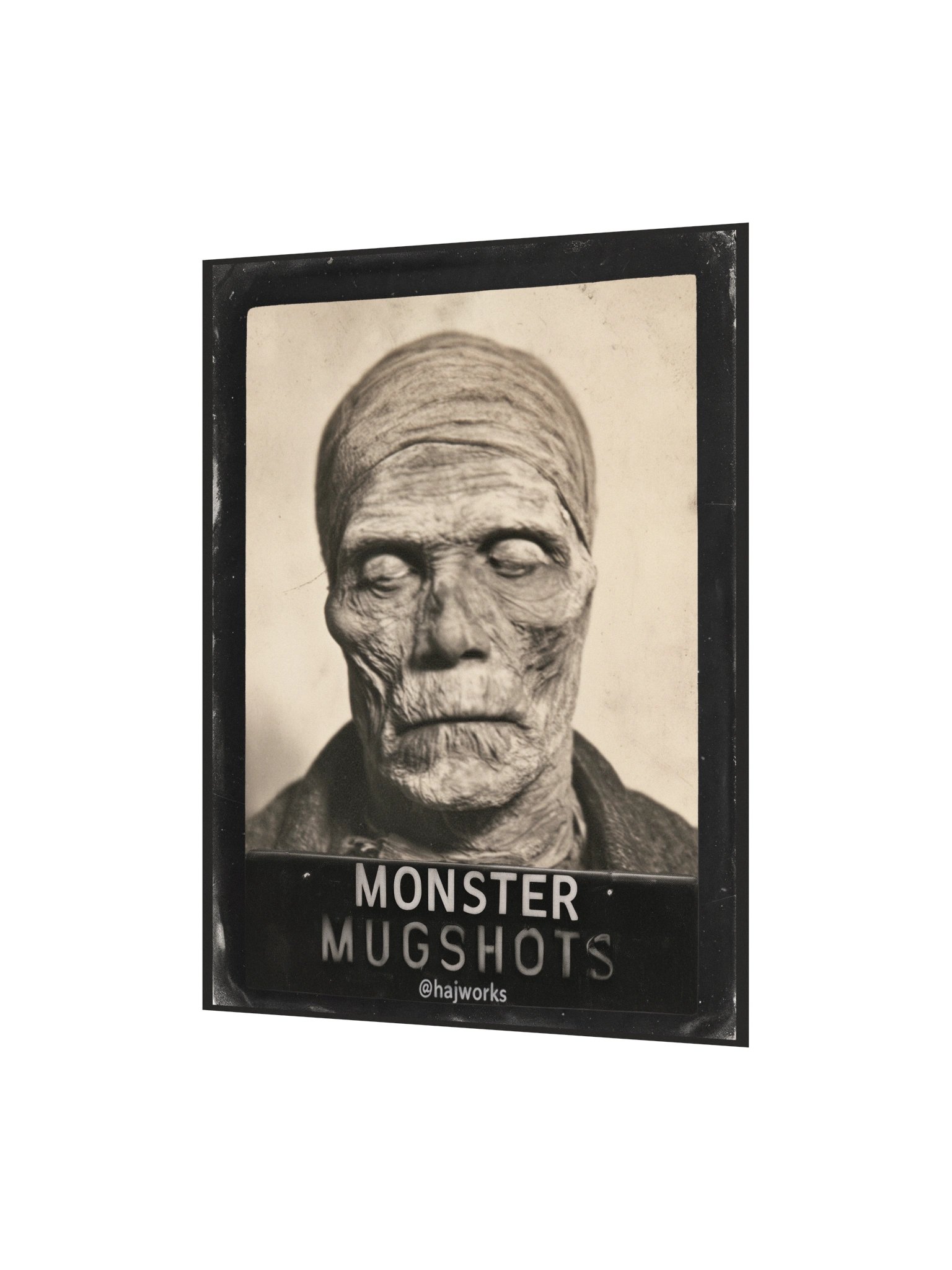 Monster Mugshots No. 004 — Matte Art Print product image (2)