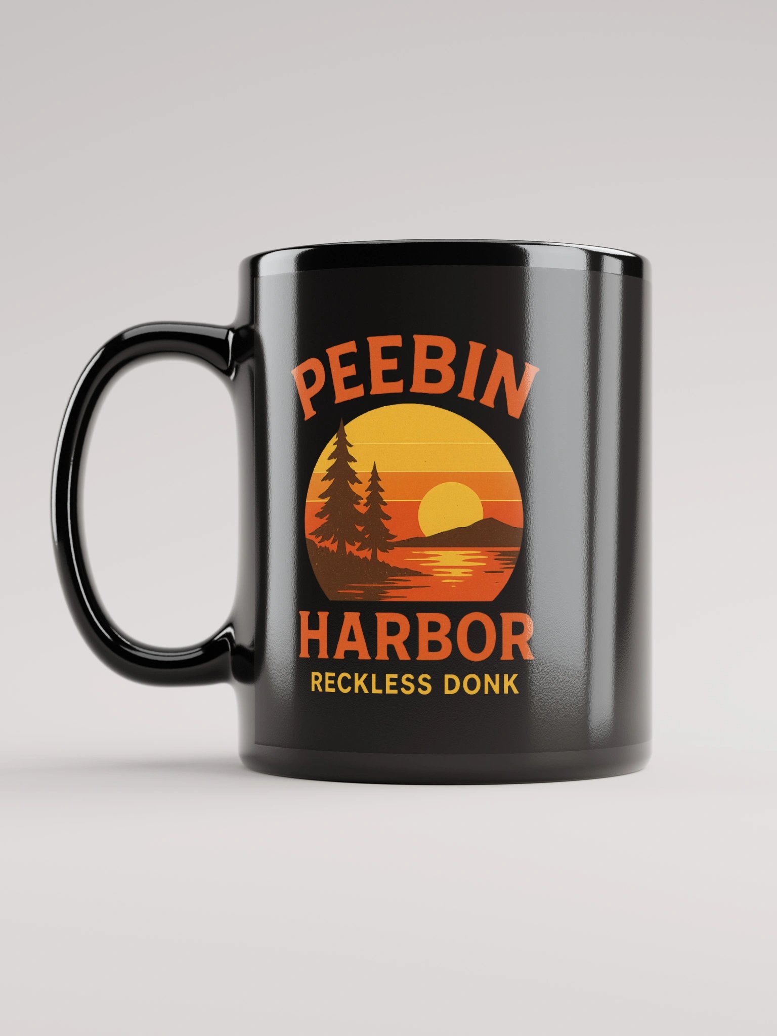 Peebin Harbor Black Mug product image (11)