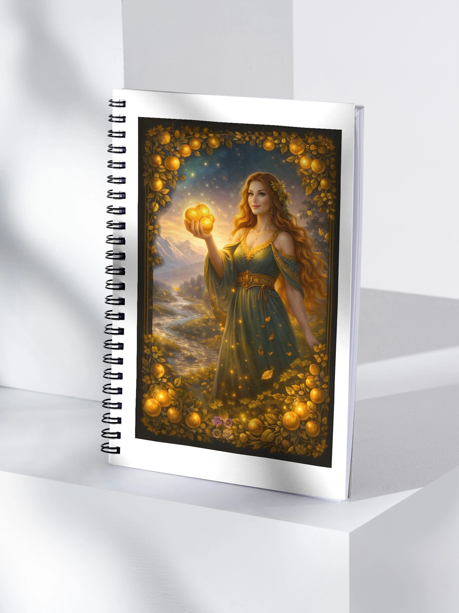 Health with Iðunn, Goddess Ritual Spiral Notebook product image (4)