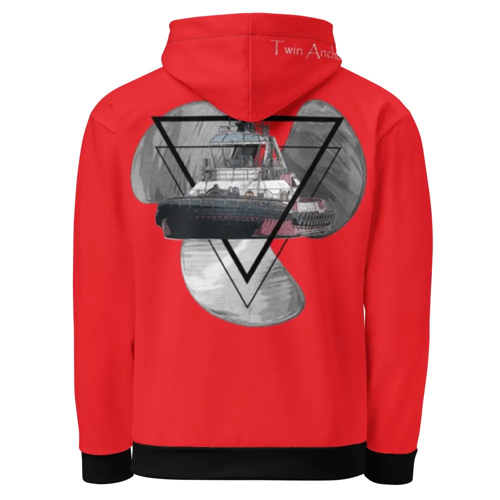 3 Prop - T & Tug Athena (Red) – Performance Marine Wear | Twin Anchor Apparel North Current Line product image (1)