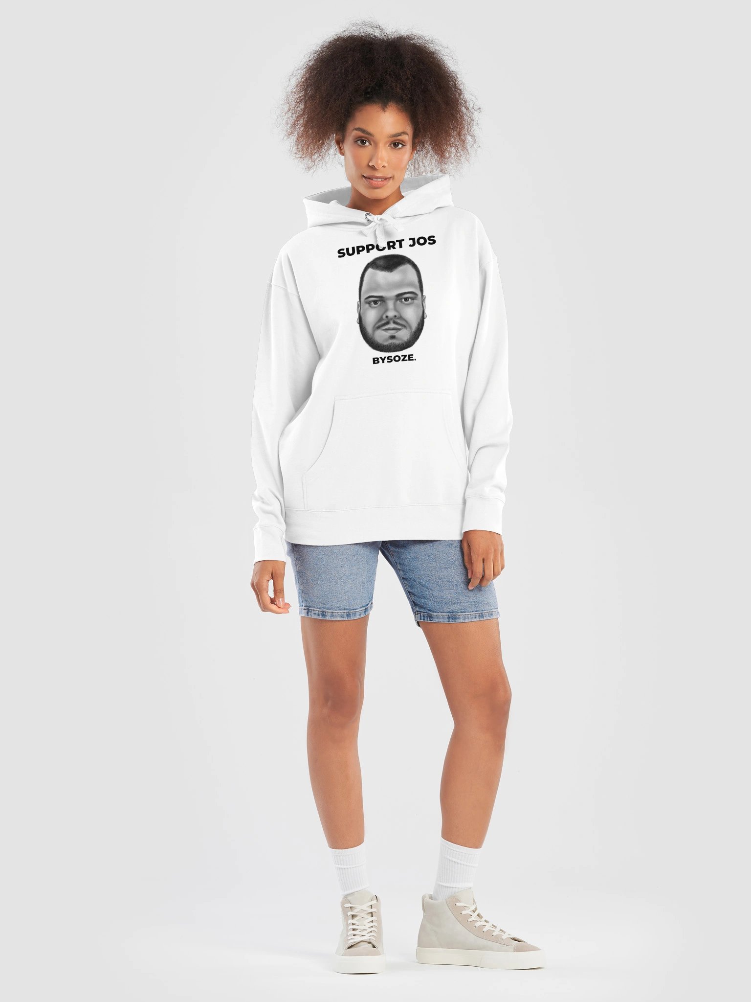 Support Jos Hoodie – Wit product image (3)