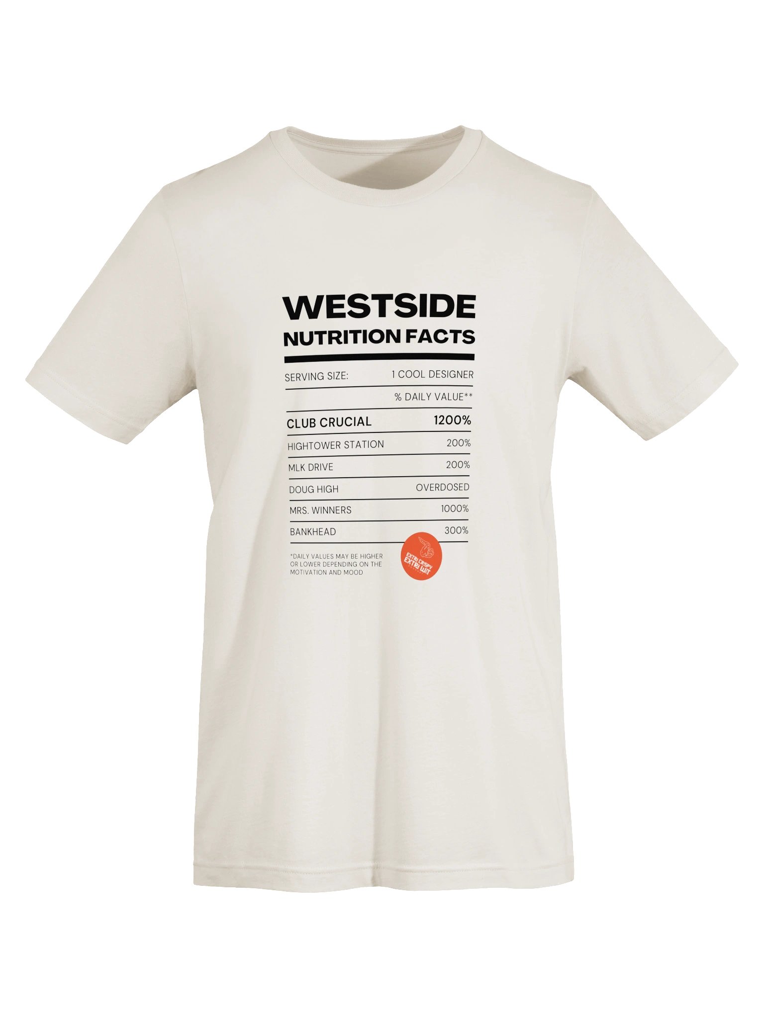 Nutrition Facts Westside T-Shirt product image (5)