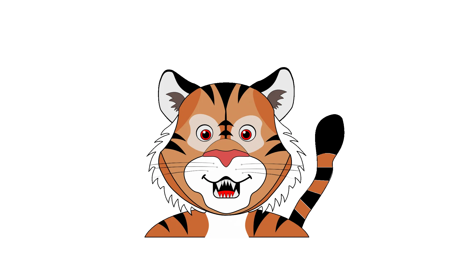 Tiger 2D png Vtuber product image (2)