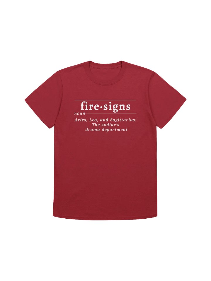 Fire Signs Def Unisex Tee v2 product image (1)