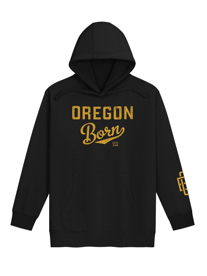 Golden Oregon Born Unisex Hoodie product image (7)