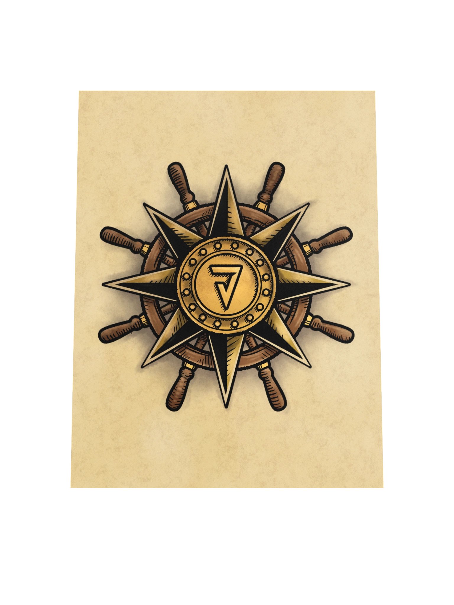 Jevination Compass Rose Poster! (Large Size) product image (4)