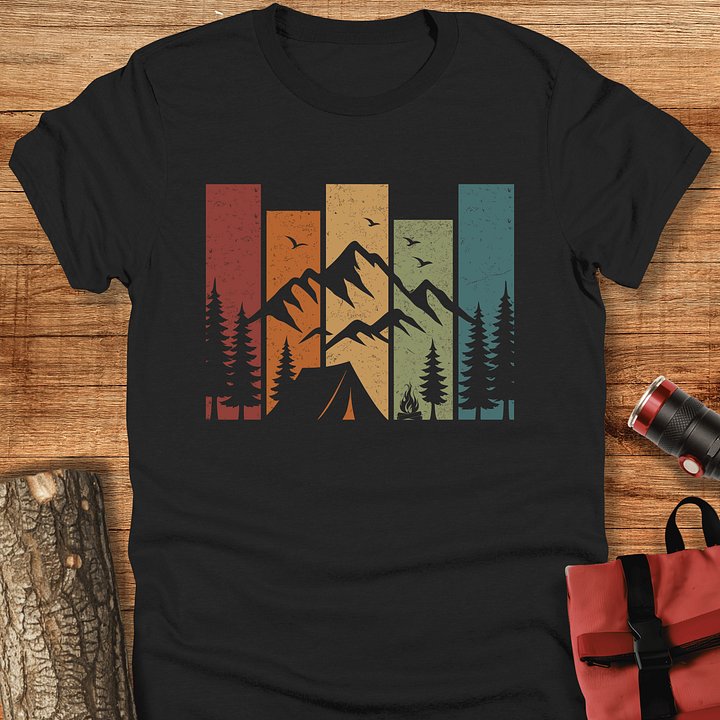 Vintage camping t-shirt, Unisex product image (1)