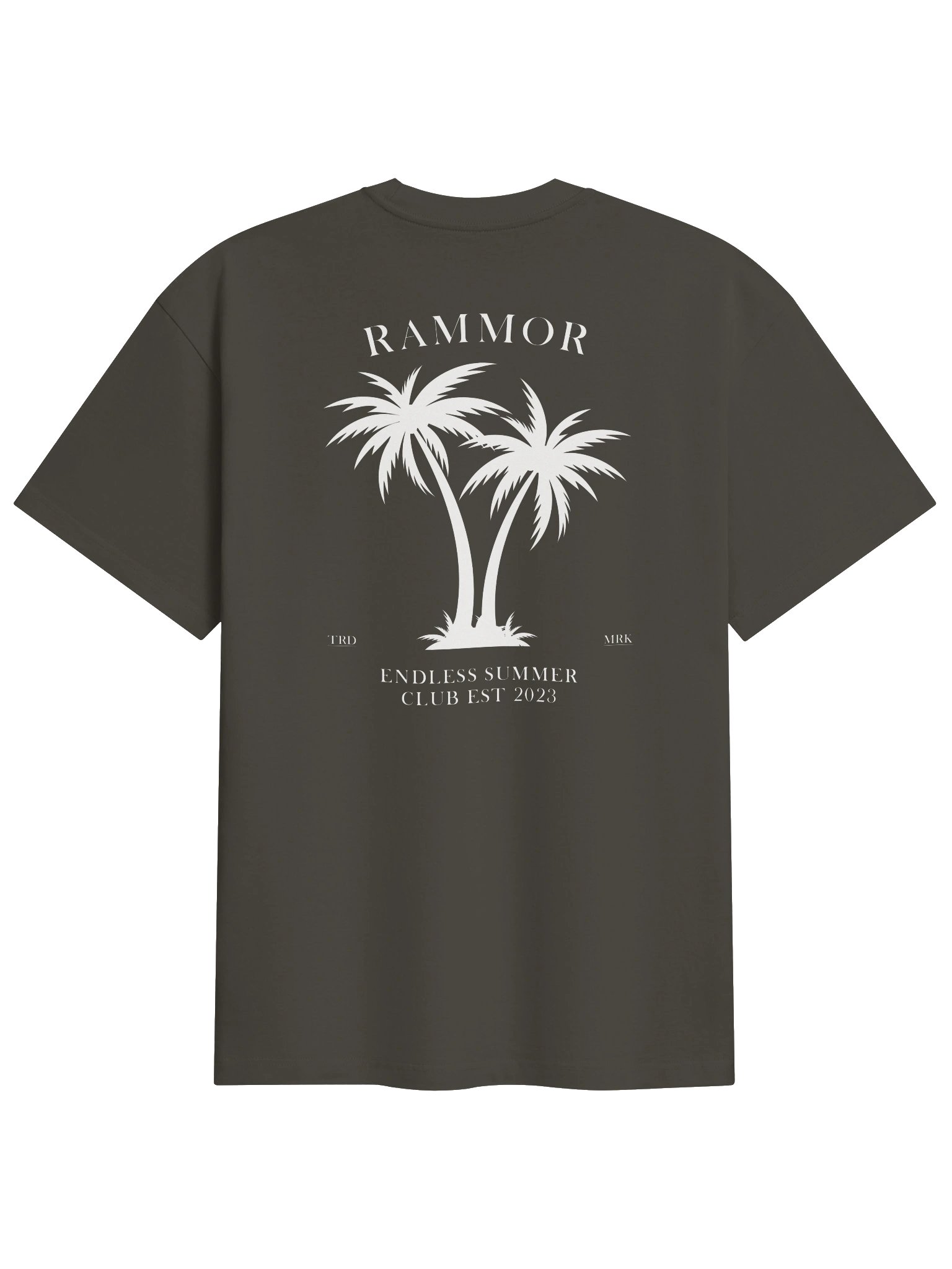 Palm Trees Oversized Tee Vintage Black product image (1)