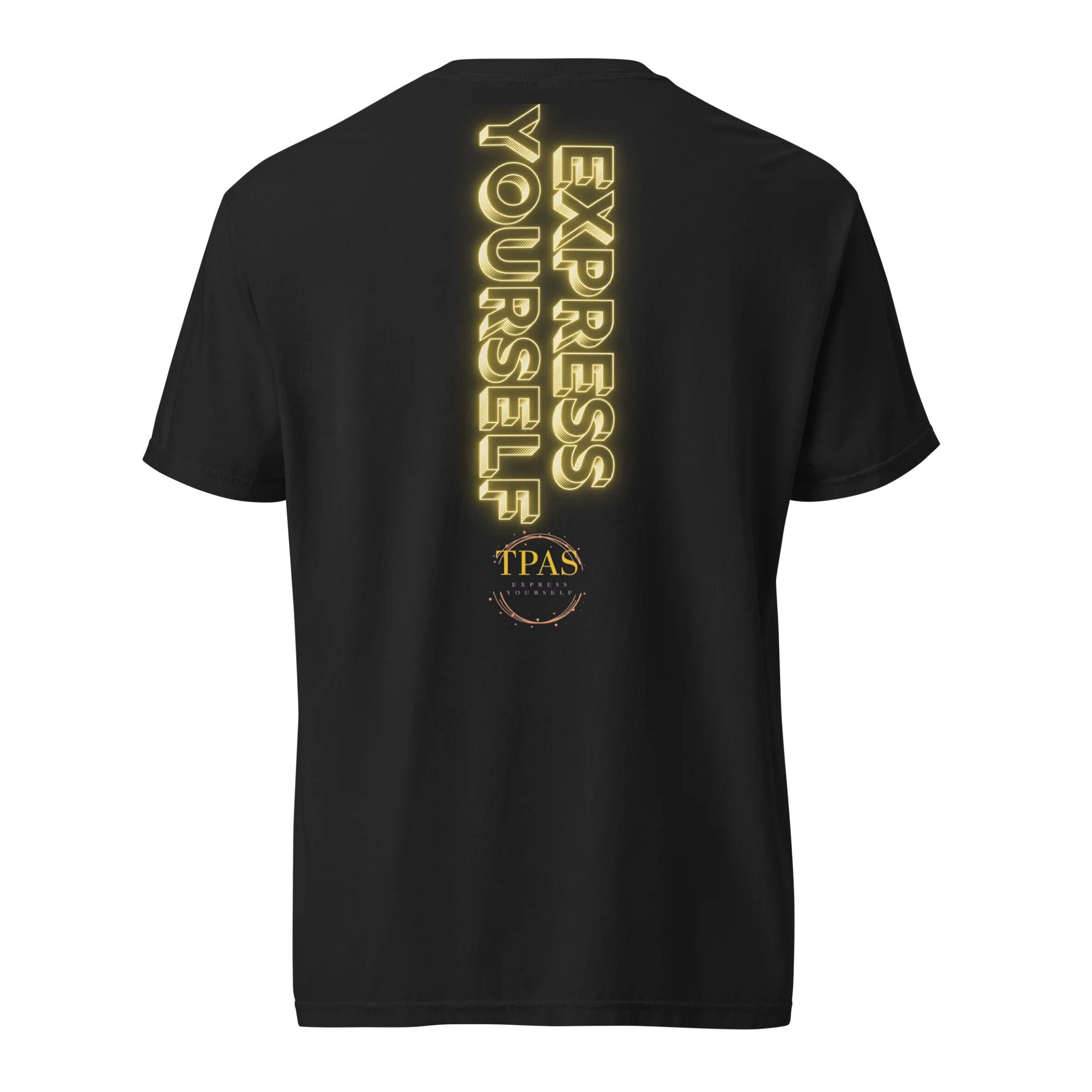 Midnight Glow Express Yourself Unisex T-Shirt (Yellow) product image (4)