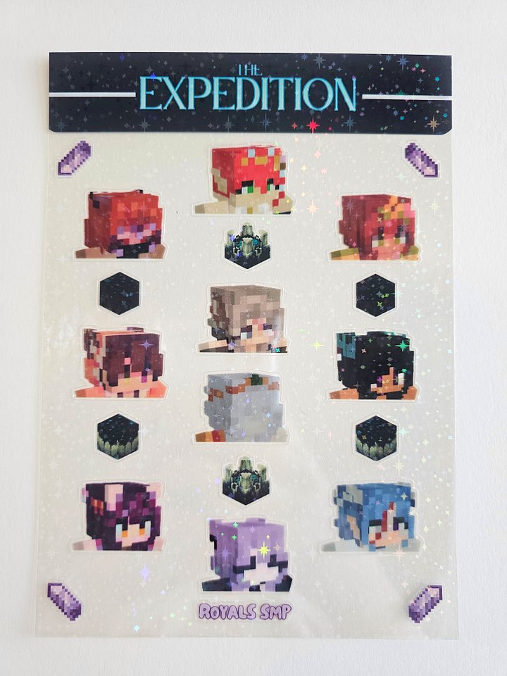 Royals SMP The Expedition Sticker Sheet (Holographic) product image (1)