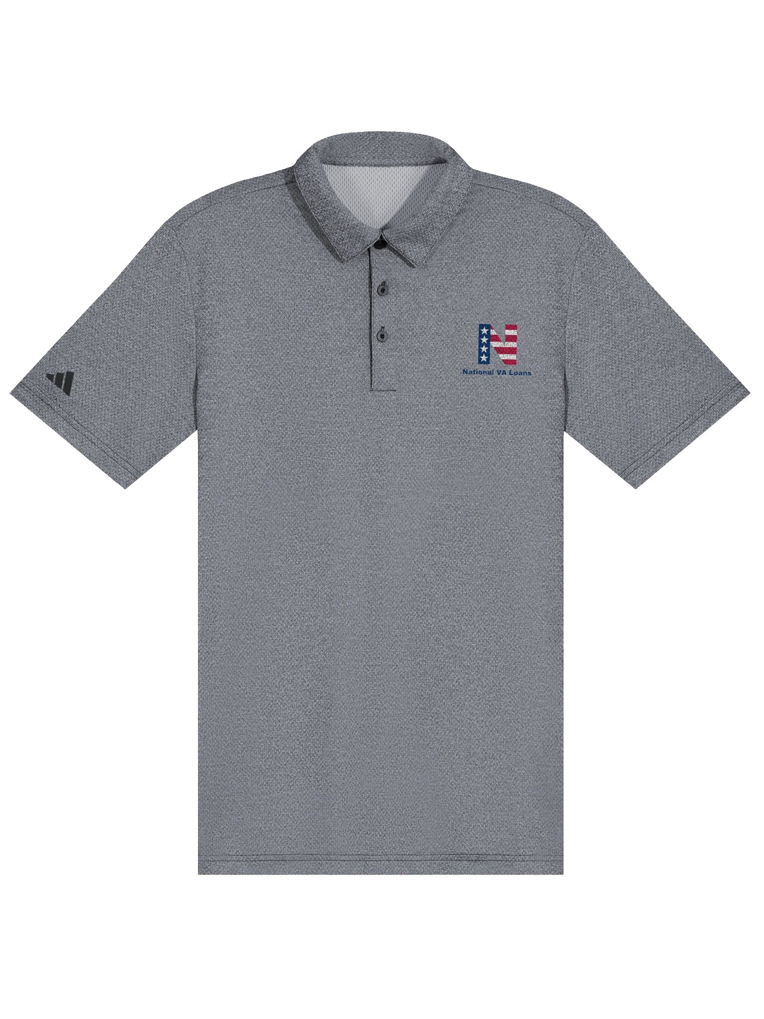 National VA Loans - Adidas Space-Dyed Polo Shirt product image (9)
