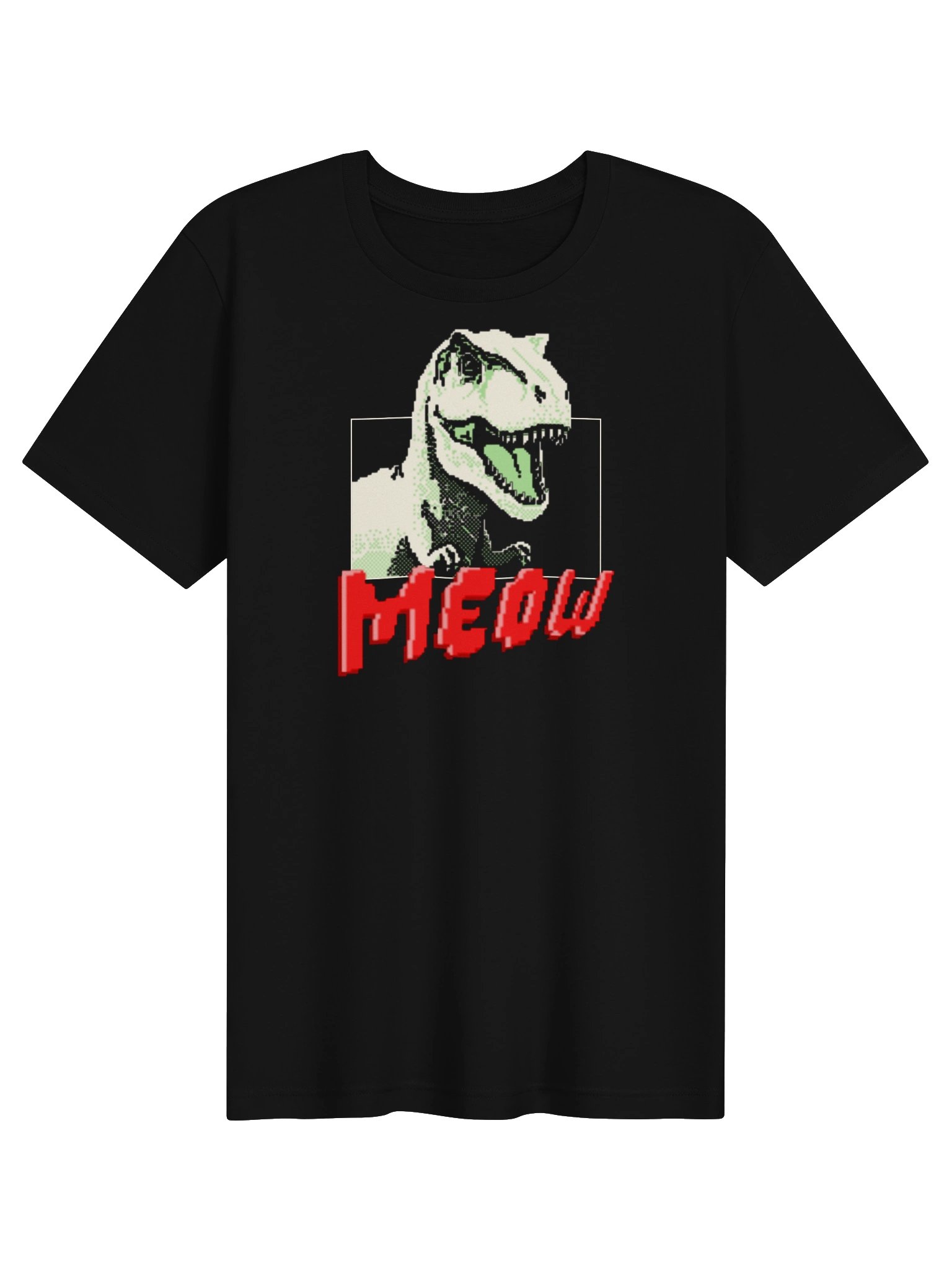 8-Bit T-Rex Meow T-shirt product image (1)