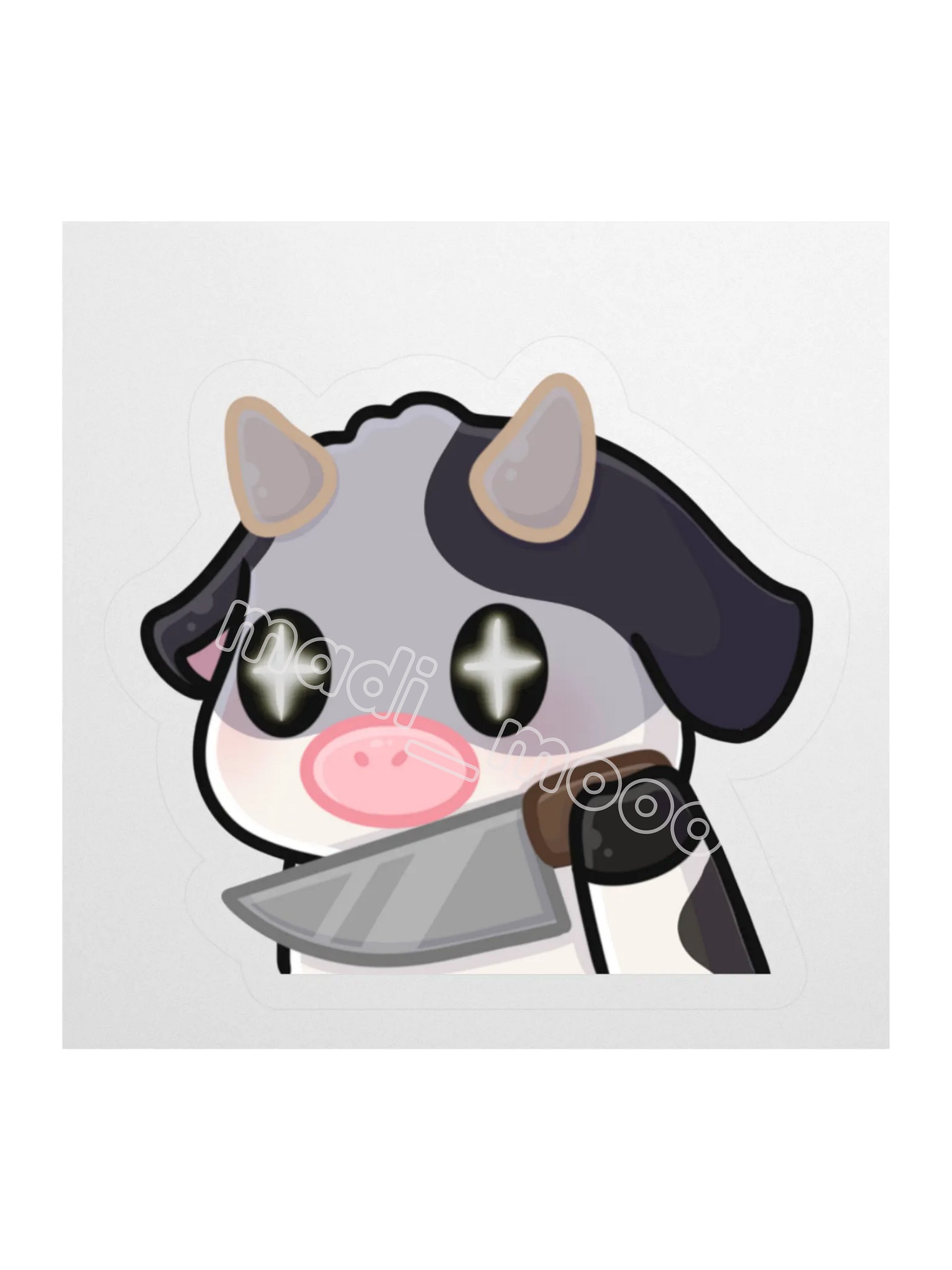 Stabby Cow Sticker product image (1)