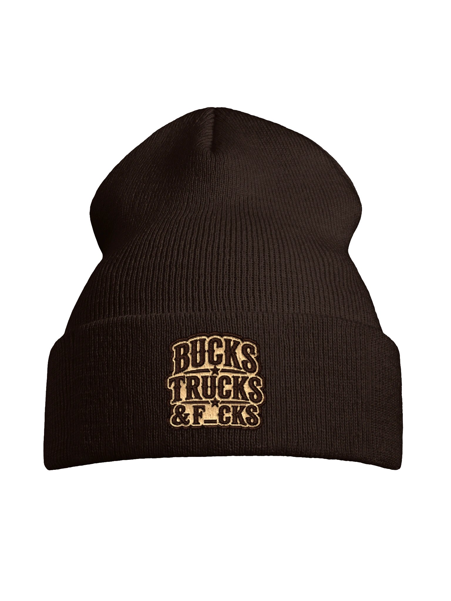 Brown Western Patch Beanie product image (1)