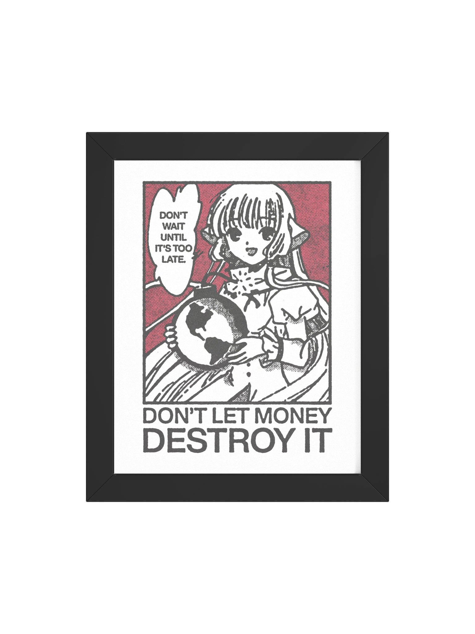 DON'T LETS THE MONEY ! Framed Print. product image (4)