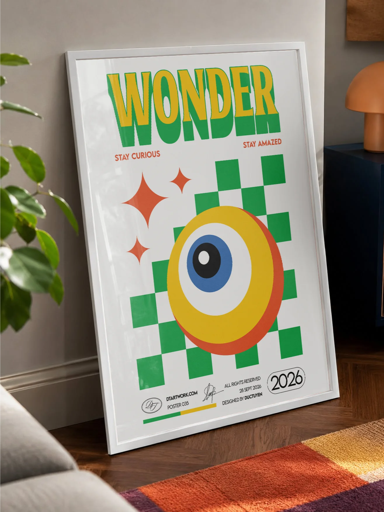 "WONDER" - See the Magic in Everything - Retro Wall Art product image (38)